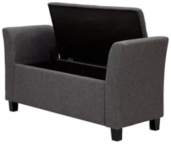 GFW Verona Upholstered Window Seat Charcoal Grey -Diy Shop gfw verona upholstered window seat charcoal grey5060516217632 02c MP