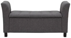 GFW Verona Upholstered Window Seat Charcoal Grey -Diy Shop gfw verona upholstered window seat charcoal grey5060516217632 03c MP