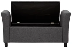 GFW Verona Upholstered Window Seat Charcoal Grey -Diy Shop gfw verona upholstered window seat charcoal grey5060516217632 04c MP