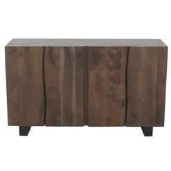 Grey Essential Live Edge Wood 4 Doors Sideboard For Dining Room -Diy Shop grey essential live edge wood 4 doors sideboard for dining room5059368637835 03c MP