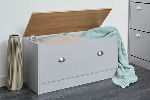 Grey & Oak Home Living Storage Blanket Box 3 Grey & Oak Home Living Storage Blanket Box