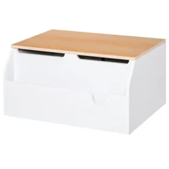 HOMCOM Wooden Kids Toy Box Children Storage Chest White -Diy Shop homcom wooden kids toy box children storage chest white5056399121210 02c MP