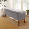 Home Source Carson Buttoned Storage Ottoman Grey -Diy Shop home source carson buttoned storage ottoman grey5056065436082 01c MP