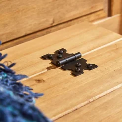 Home Source Corona Solid Pine Storage Ottoman Waxed Finish -Diy Shop home source corona solid pine storage ottoman waxed finish5056065427158 03c MP