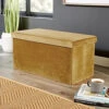 Home Source Flat Velvet Folding Storage Ottoman Mustard Yellow -Diy Shop home source flat velvet folding storage ottoman mustard yellow5056065441208 01c MP