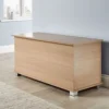 Home Source Malmo Storage Ottoman Chest Oak Effect -Diy Shop home source malmo storage ottoman chest oak effect5056065401950 01c MP