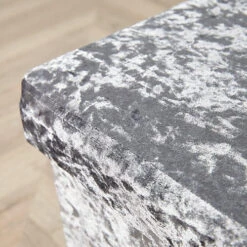 Home Source Sofia Crushed Velvet Folding Storage Ottoman Ice Grey -Diy Shop home source sofia crushed velvet folding storage ottoman ice grey5056065432831 03c MP