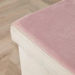 Home Source Sofia Velvey Rectangular Folding Storage Ottoman Blush Pink -Diy Shop home source sofia velvey rectangular folding storage ottoman blush pink5056065432855 03c MP
