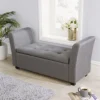 Home Source Verona Sleigh Style Window Bench Storage Seat Charcoal Grey -Diy Shop home source verona sleigh style window bench storage seat charcoal grey5056065436112 01c MP