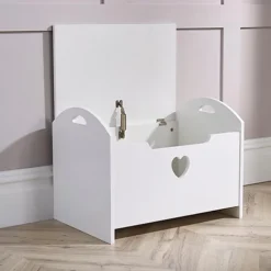 Home Source Zoe Toy Storage Ottoman Chest White -Diy Shop home source zoe toy storage ottoman chest white5056065449693 03c MP