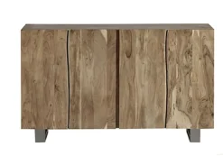 Hommoo Wooden Live Edge Four Door Large Sideboard -Diy Shop hommoo wooden live edge four door large sideboard5059368552916 03c MP