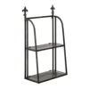 Interiors By Premier 2 Tier Black Metal Wall Mountable Shelf Unit -Diy Shop interiors by premier 2 tier black metal wall mountable shelf unit5018705767338 01c MP