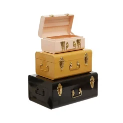 Interiors By Premier Parley Set Of Three Assorted Storage Trunks -Diy Shop interiors by premier parley set of three assorted storage trunks5018705963495 03c MP