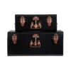 Interiors By Premier Parley Set Of Two Black Storage Trunks -Diy Shop interiors by premier parley set of two black storage trunks5018705346038 01c MP