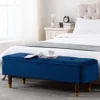 KATRINA MODERN VELVET OTTMAN STORAGE BENCH BEDROOM LIVINGROOM SEATING FOOTSTOOL (Blue) 2 KATRINA MODERN VELVET OTTMAN STORAGE BENCH BEDROOM LIVINGROOM SEATING FOOTSTOOL (Blue) -Diy Shop katrina modern velvet ottman storage bench bedroom livingroom seating footstool blue 5055744822581 01c MP