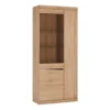 Kensington Tall 3 Door Display Cabinet In Oak -Diy Shop kensington tall 3 door display cabinet in oak5900355033027 01c MP