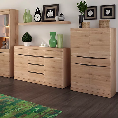 Kensington Tall Narrow 2 Door Glazed Display Cabinet (RHD) In Oak 6 Kensington Tall Narrow 2 Door Glazed Display Cabinet (RHD) In Oak - Image 4