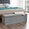 Large Grey Folding Ottoman Storage Box/Chest -Diy Shop large grey folding ottoman storage box chest5060619465046 01c MP