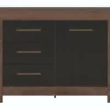 Large Sideboard Cabinet Unit Dark Oak Black Effect Drawer Storage Cupboard Balin -Diy Shop large sideboard cabinet unit dark oak black effect drawer storage cupboard balin5060958044063 01c MP
