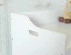 Large White Wooden Kid's Toy Box -Diy Shop large white wooden kid s toy box5055959710628 03c MP