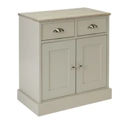 Letvica Matt Grey Chipboard 2 Door 2 Drawer Small Shaker Sideboard (H)771mm (W)737mm (D)408mm -Diy Shop letvica matt grey chipboard 2 door 2 drawer small shaker sideboard h 771mm w 737mm d 408mm5059340680217 03c