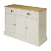 Letvica Matt White Chipboard 3 Door 2 Drawer Standard Shaker Sideboard (H)771mm (W)1067mm (D)408mm -Diy Shop letvica matt white chipboard 3 door 2 drawer standard shaker sideboard h 771mm w 1067mm d 408mm5059340680187 01c