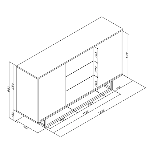 Loft Retro Industrial Sideboard Vintage Oak TV Unit Cabinet Cupboard TV Stand 5 Loft Retro Industrial Sideboard Vintage Oak TV Unit Cabinet Cupboard TV Stand - Image 3