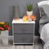 Lotte 2 Drawer Storage Chest In Grey Linen 2 Lotte 2 Drawer Storage Chest In Grey Linen -Diy Shop lotte 2 drawer storage chest in grey linen5056413101488 01c MP