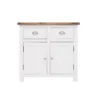 Lovere Off White 2 Drawer 2 Door Sideboard Chrome Cup Handle