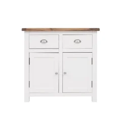 Lovere Off White 2 Drawer 2 Door Sideboard Chrome Cup Handle