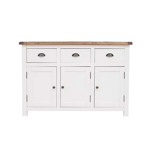 Lovere Off White 3 Drawer 3 Door Sideboard Brass Cup Handle 3 Lovere Off White 3 Drawer 3 Door Sideboard Brass Cup Handle
