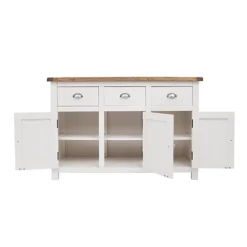 Lovere Off White 3 Drawer 3 Door Sideboard Chrome Cup Handle 9 Lovere Off White 3 Drawer 3 Door Sideboard Chrome Cup Handle -Diy Shop lovere off white 3 drawer 3 door sideboard chrome cup handle5060742753850 04c MP