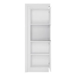 Lyon Narrow Display Cabinet (RHD) 164.1cm High (including LED Lighting) In White And High Gloss 8 Lyon Narrow Display Cabinet (RHD) 164.1cm High (including LED Lighting) In White And High Gloss -Diy Shop lyon narrow display cabinet rhd 164 1cm high including led lighting in white and high gloss5900355143405 03c MP