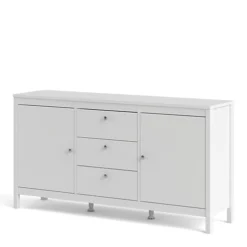 Madrid Sideboard 2 Doors + 3 Drawers In White -Diy Shop madrid sideboard 2 doors 3 drawers in white5713035069045 03c MP