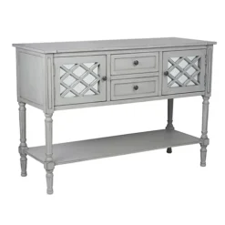 Make It A Home Olbia Dove Grey Mirrored Pine Wood Dresser -Diy Shop make it a home olbia dove grey mirrored pine wood dresser5018207369108 02c MP
