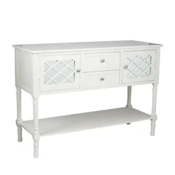 Make It A Home Olbia Ivory Mirrored Pine Wood Dresser