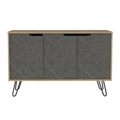 Manhattan Medium Sideboard With 3 Doors -Diy Shop manhattan medium sideboard with 3 doors5017839922989 02c MP