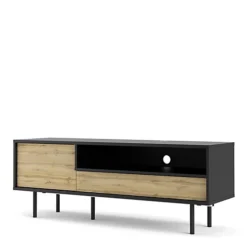 Match TV-Unit 1 Door + 1 Drawer In Black/Oak 8 Match TV-Unit 1 Door + 1 Drawer In Black/Oak -Diy Shop match tv unit 1 door 1 drawer in black oak5713035052511 03c MP