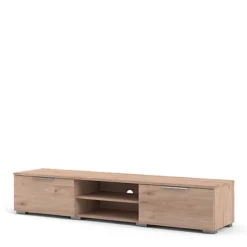 Match TV Unit 2 Drawers 2 Shelf In Jackson Hickory Oak -Diy Shop match tv unit 2 drawers 2 shelf in jackson hickory oak5713035065504 03c MP