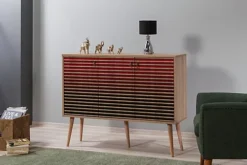 Mega Multipurpose Sideboard, Degrade Claret Red
