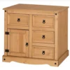 Mercers Furniture Corona Small 1 Door 4 Drawer Sideboard -Diy Shop mercers furniture corona small 1 door 4 drawer sideboard5060335861160 01c MP