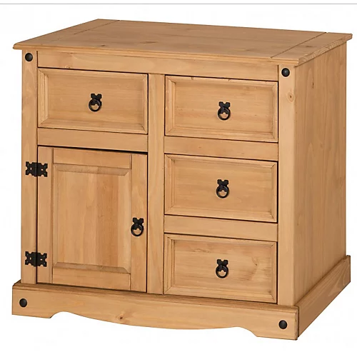 Mercers Furniture Corona Small 1 Door 4 Drawer Sideboard 3 Mercers Furniture Corona Small 1 Door 4 Drawer Sideboard