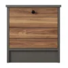 MILANO 1 Door Bedside Table, Anthracite, Walnut -Diy Shop milano 1 door bedside table anthracite walnut0606707898232 01c MP