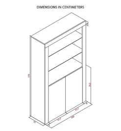 Modern Sideboard Display Cabinet Cupboard TV Stand Living Room High Gloss Doors - Black -Diy Shop modern sideboard display cabinet cupboard tv stand living room high gloss doors black5060970901597 04c MP