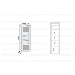 Modern Sideboard Display Cabinet Cupboard TV Stand Living Room High Gloss Doors - White & Black -Diy Shop modern sideboard display cabinet cupboard tv stand living room high gloss doors white black5060970900620 04c MP