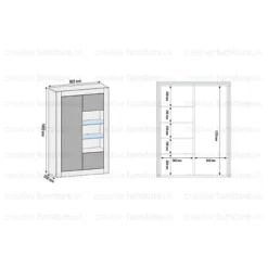 Modern Sideboard Display Cabinet Cupboard TV Stand Living Room High Gloss Doors - White -Diy Shop modern sideboard display cabinet cupboard tv stand living room high gloss doors white5060970900989 04c MP