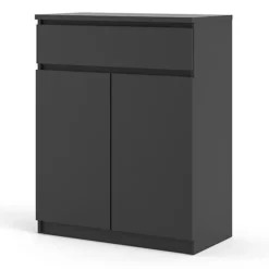 Naia Sideboard - 1 Drawer 2 Doors In Black Matt 8 Naia Sideboard - 1 Drawer 2 Doors In Black Matt -Diy Shop naia sideboard 1 drawer 2 doors in black matt5060653081899 03c MP