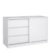 Naia Storage Unit With 1 Sliding Door And 3 Drawers In White High Gloss 1 Naia Storage Unit With 1 Sliding Door And 3 Drawers In White High Gloss -Diy Shop naia storage unit with 1 sliding door and 3 drawers in white high gloss5713035082341 01c MP