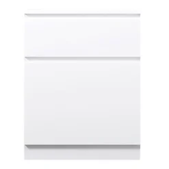 Narvik 1 Door 1 Drawer Storage Unit Bedside Matt White -Diy Shop narvik 1 door 1 drawer storage unit bedside matt white5056413102874 04c MP