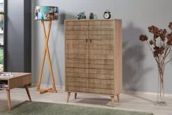 Natural - Sideboard - Solid Wooden Legs